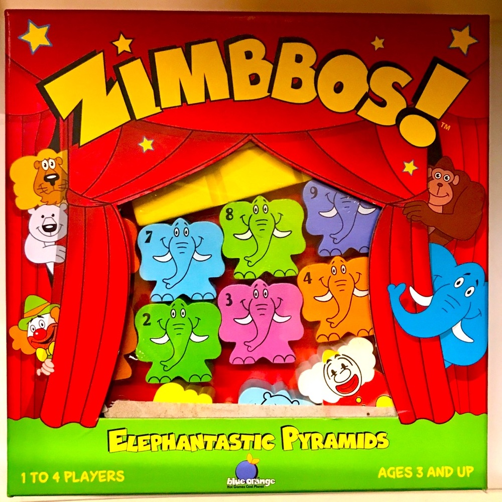 ZIMBBOS elephantastic pyramids by Blue Orange hot games cool planet ages 3 & up